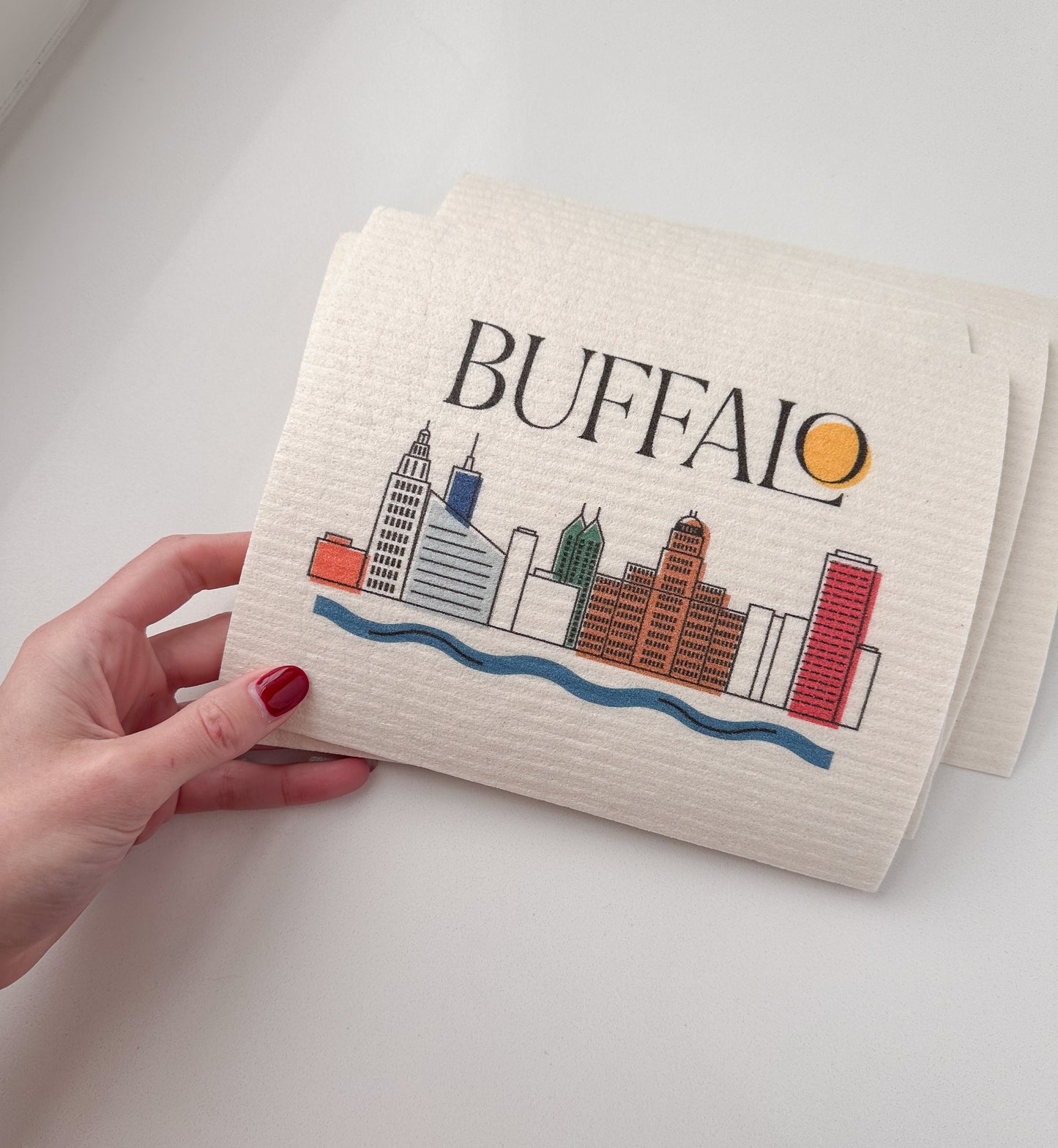 Buffalo Skyline Swedish Dish Towel