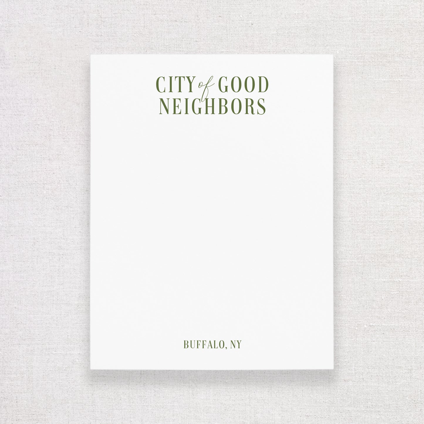 City Of Good Neighbors Buffalo, NY Notepad