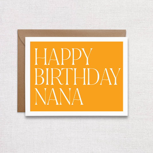 Happy Birthday Nana Card