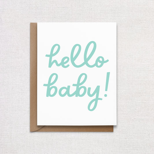 New Baby Greeting Card - Blue