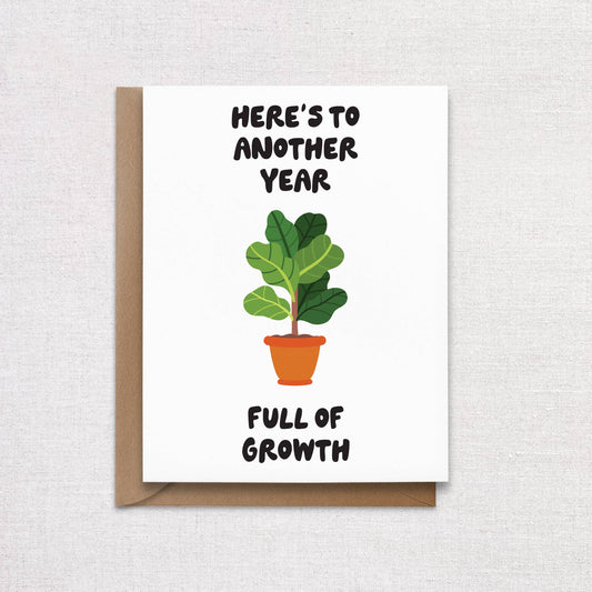 Plant Growth Birthday Card